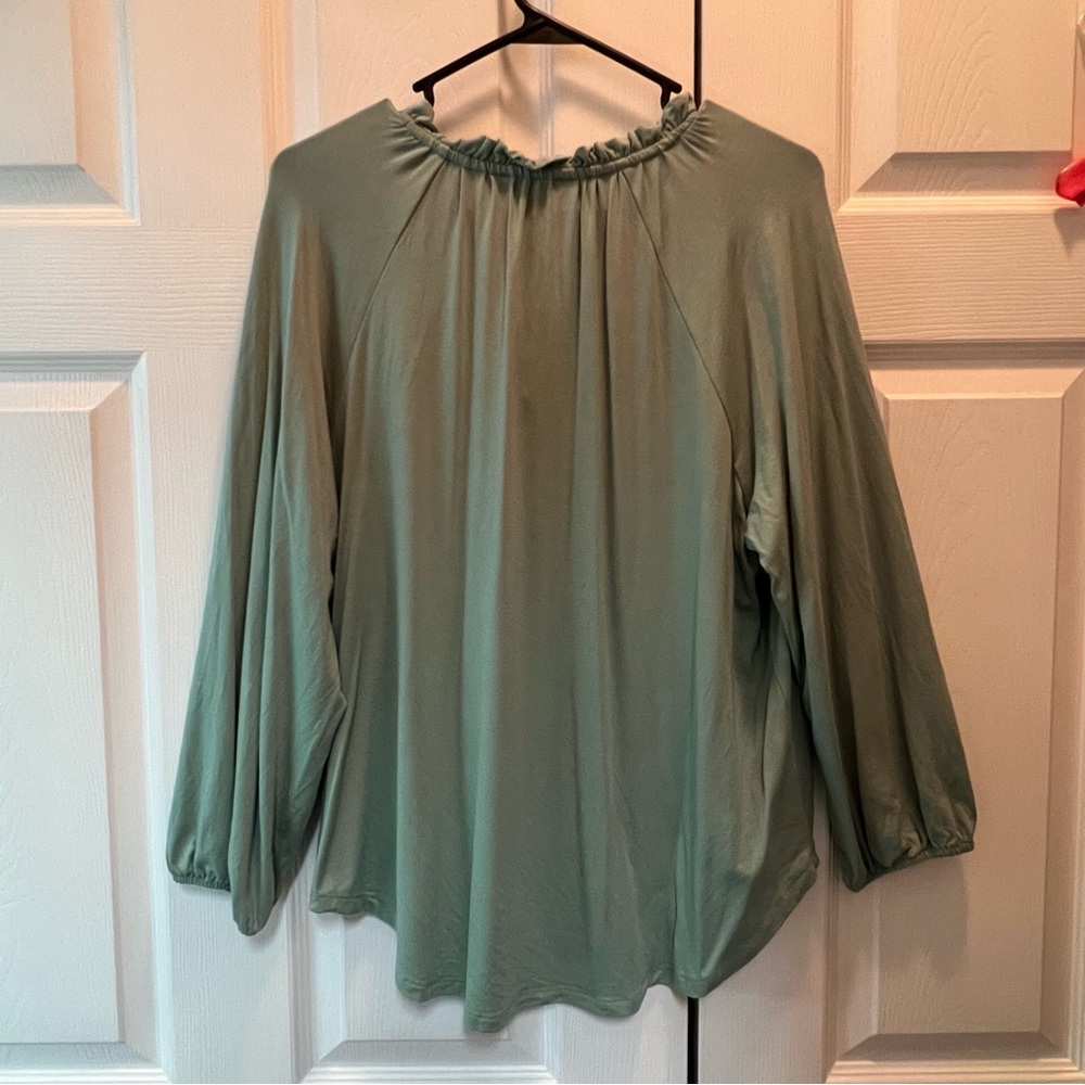 Sage Green Blouse - Picture 3 of 3